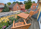 möblierter Balkon