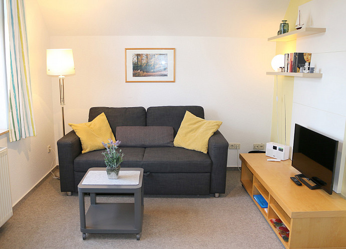 nach Bedarf läßt sich die Couch auch Ausklappen