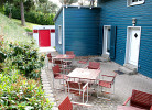 Terrasse auf der Südseite des Hauses