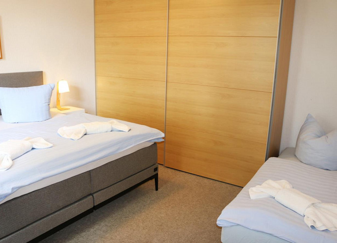 Sessel aufgebettet