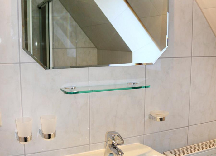 zweites Bad mit Dusche und WC im Dachgeschoß