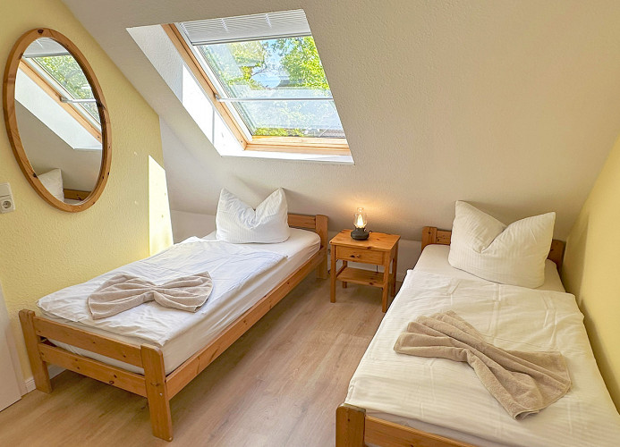 Schlafzimmer im Dachgeschoß