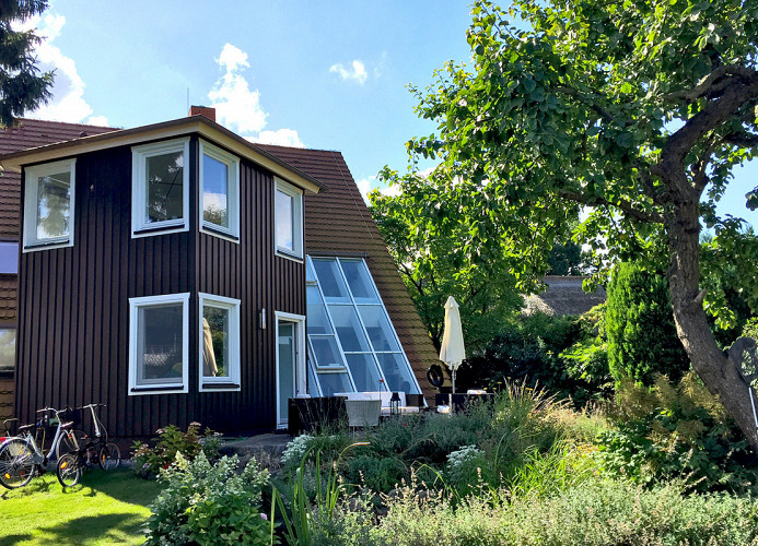 Aussenbild Haus Gretchen / Nordseite mit dem Turm