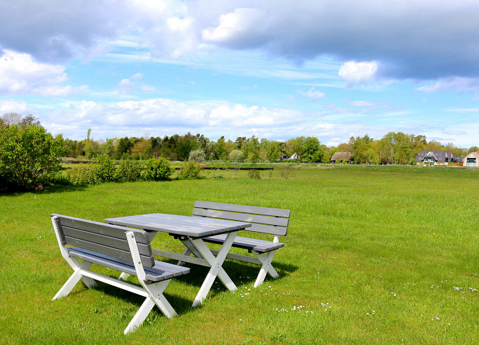 Genießen Sie die herrliche Aussicht ins Grüne.